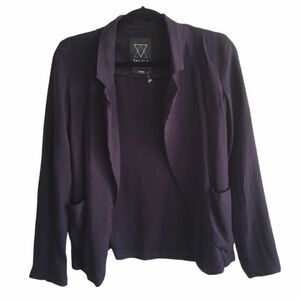 𝅺ARITZIA Talula Kent Lightweight Open Blazer Jacket Navy Blue 0